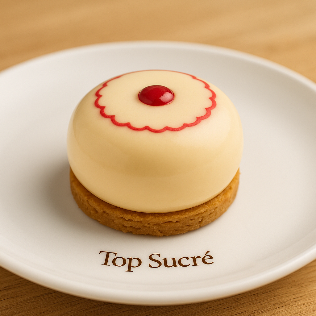 Cheesecake individual al horno para eventos emplatado con presentación elegante para restauración
